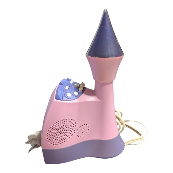 Disney Princess Castle Alarm Clock Radio Pink Purple Starlight DCR4500-P Work - Picture 6 of 7